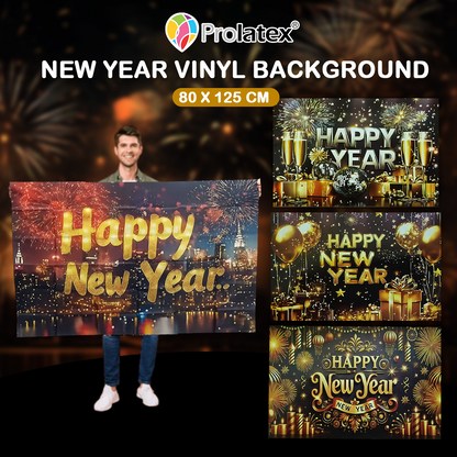 VINYL NEW YEAR BACKDROP