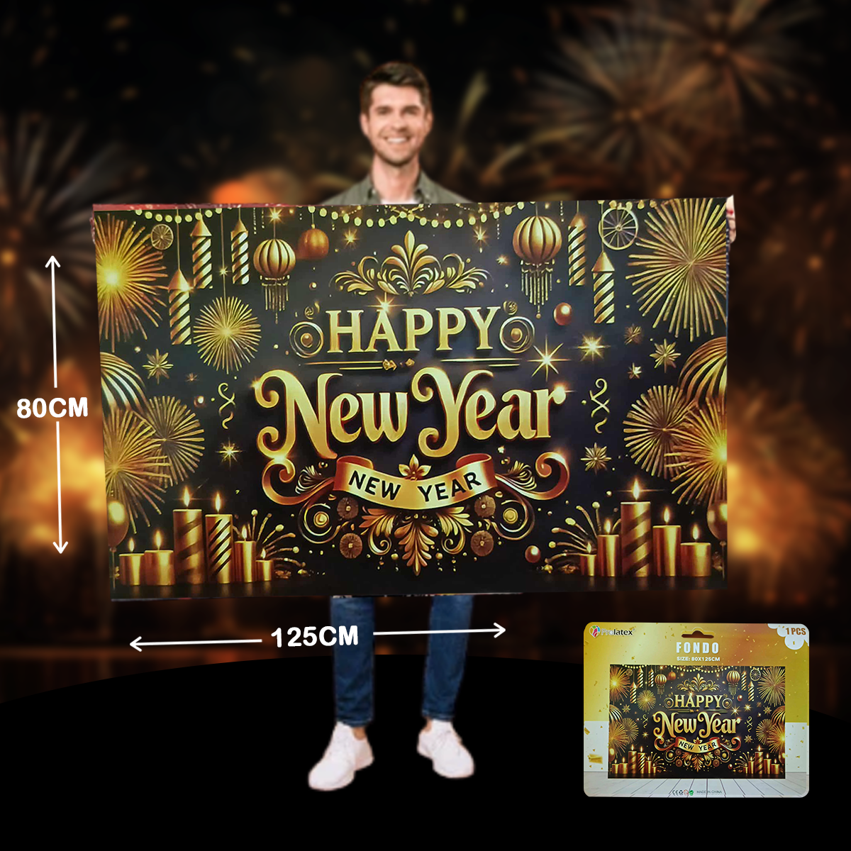 VINYL NEW YEAR BACKDROP