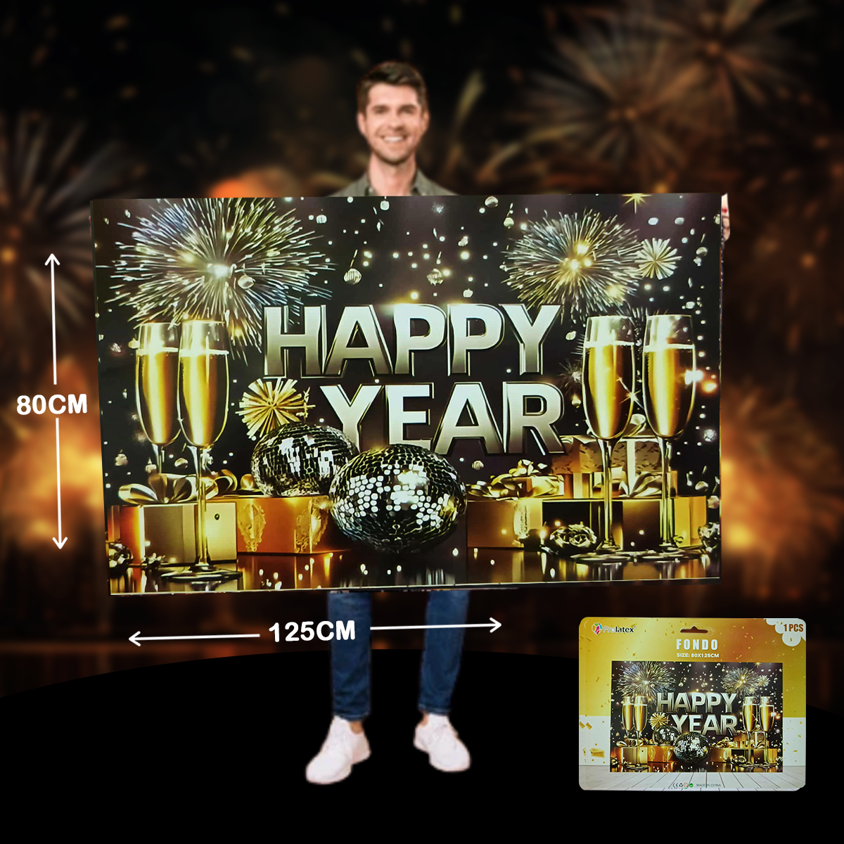 VINYL NEW YEAR BACKDROP