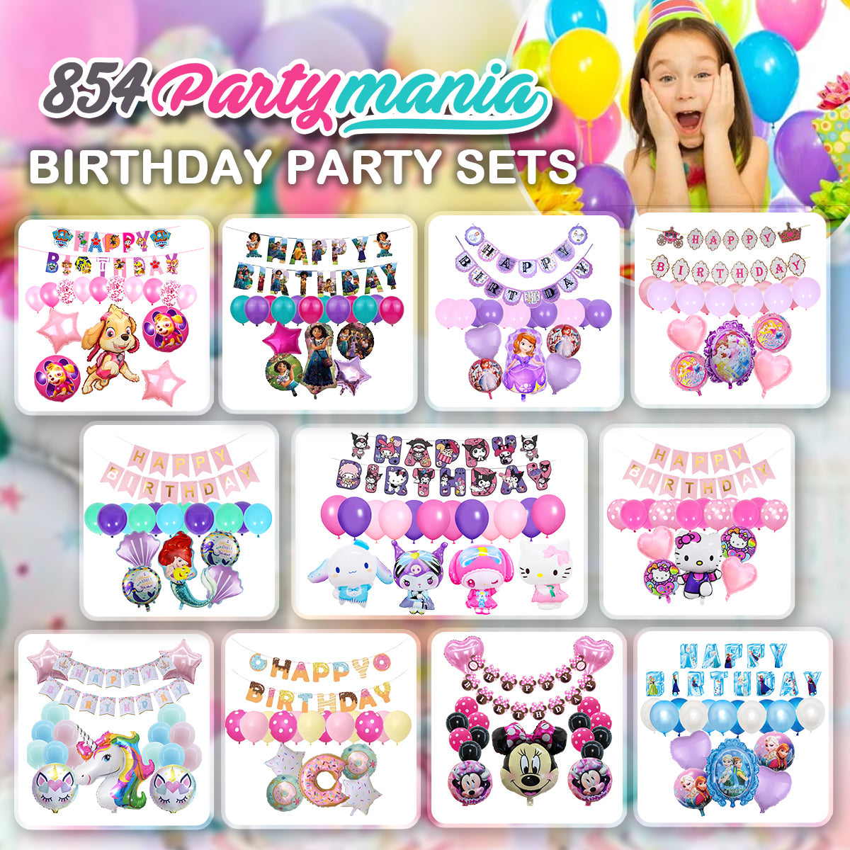 CHARACTER COMPLETE PARTY SETS