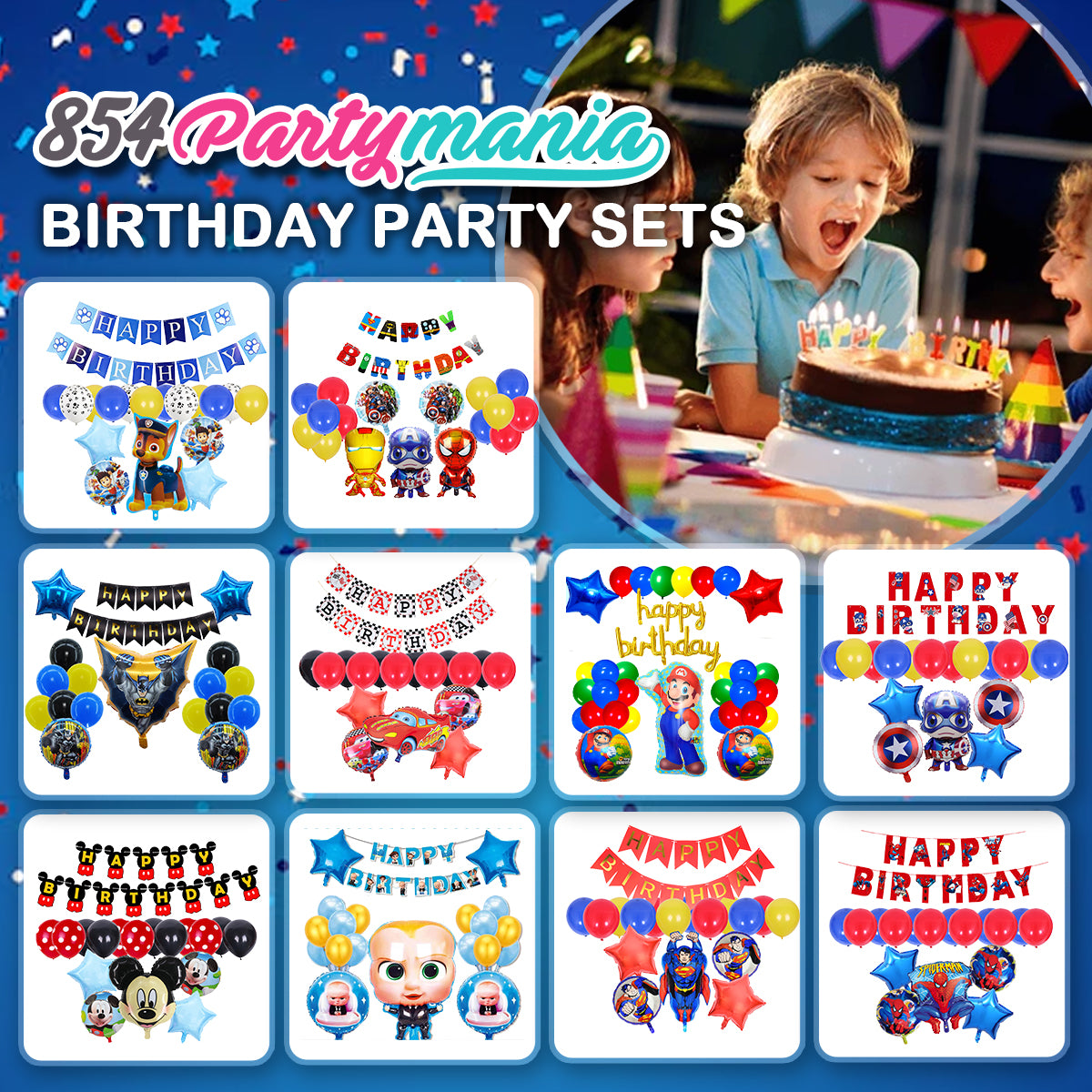 CHARACTER COMPLETE PARTY SETS