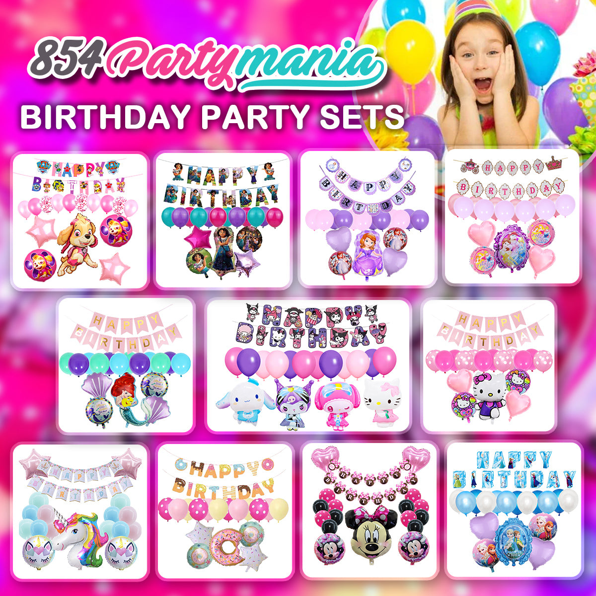 CHARACTER COMPLETE PARTY SETS