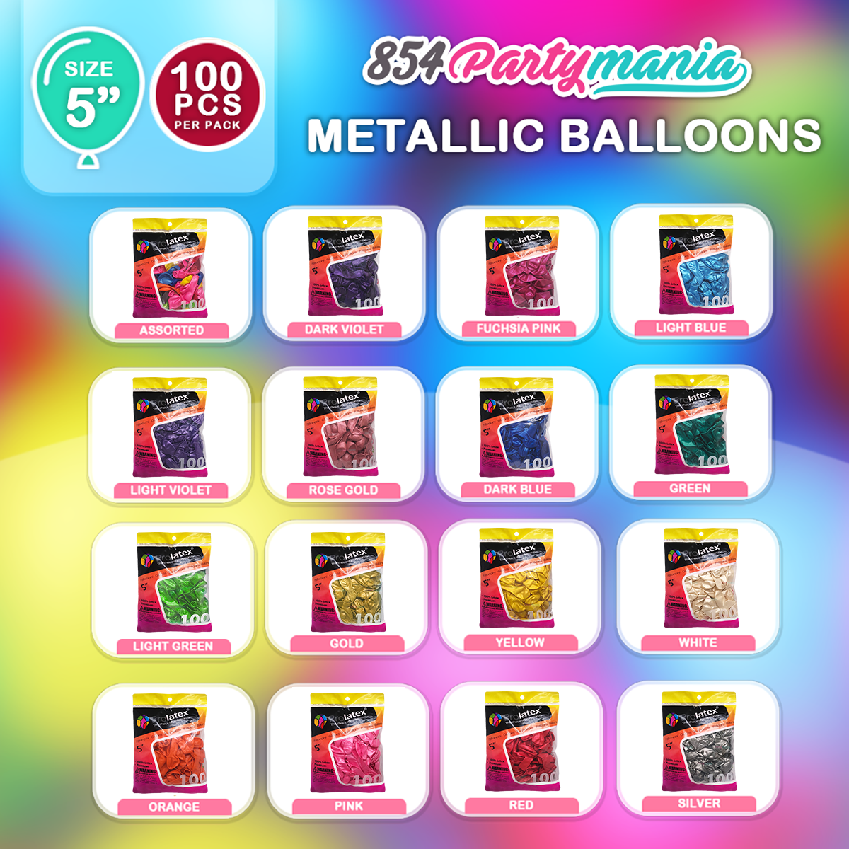 Prolatex 5 inch Metallic