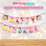 HAPPY BIRTHDAY BANNER PRINCESS