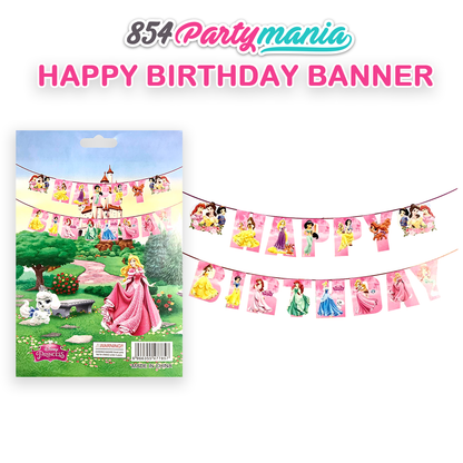 HAPPY BIRTHDAY BANNER PRINCESS