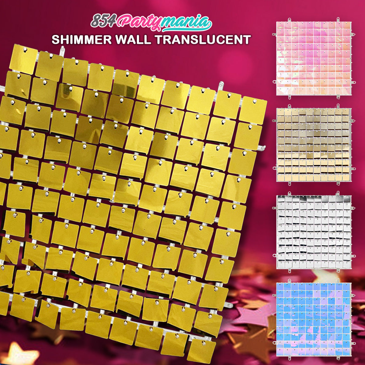 SHIMMER WALL BACKDROP TRANSLUCENT BACK