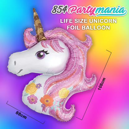 SHAPED FOIL BALLOON UNICORN