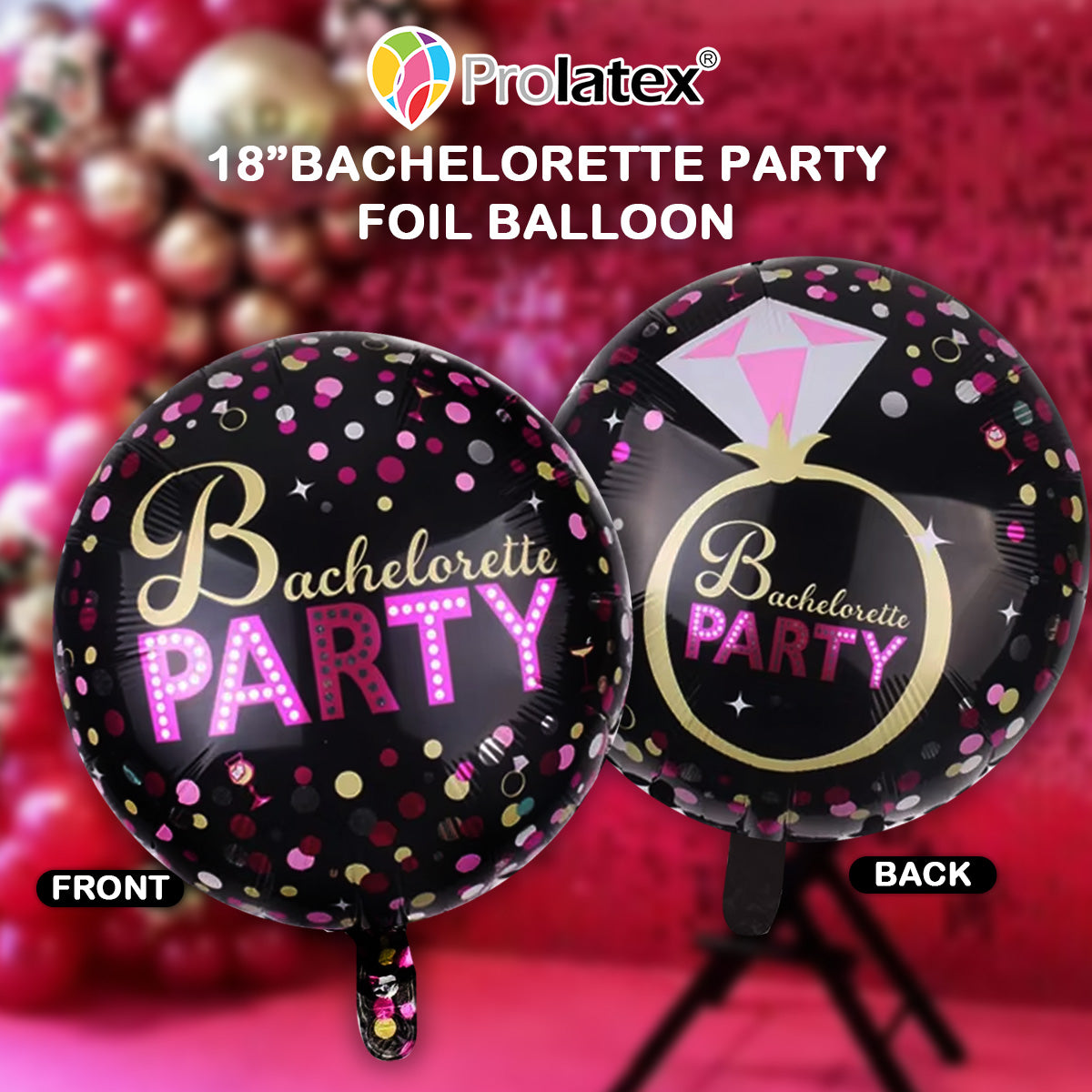 Foil Balloon 18" Bachelorette Party (50pcs min)