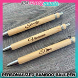 PERSONALIZED BAMBOO BALLPEN 6PCS