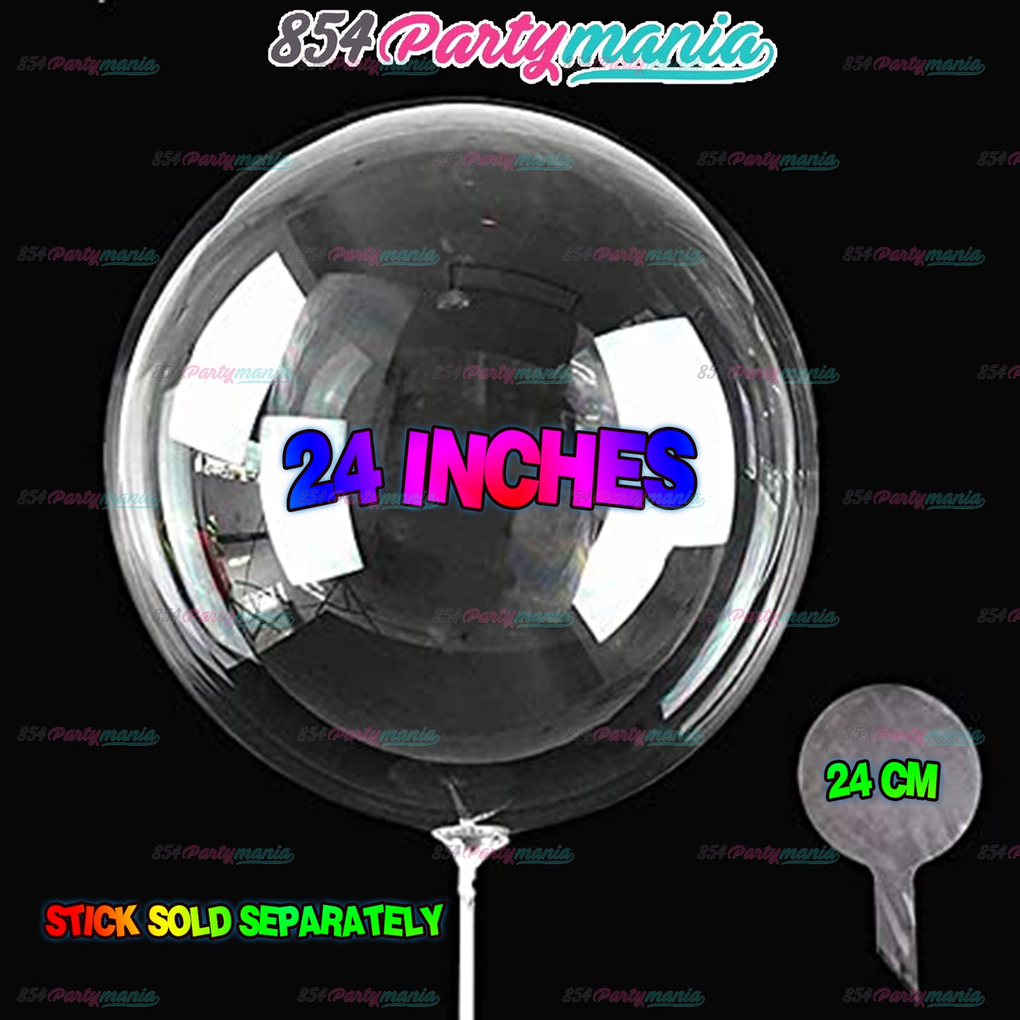 Clear Transparent Bobo Balloons and DIY Stickers