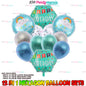 12PCS FOIL BALLOON HEXAGON SET (sold by 10's)