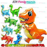 Large 3D Walking Dinosaur Foil Balloon (sold by 10's)