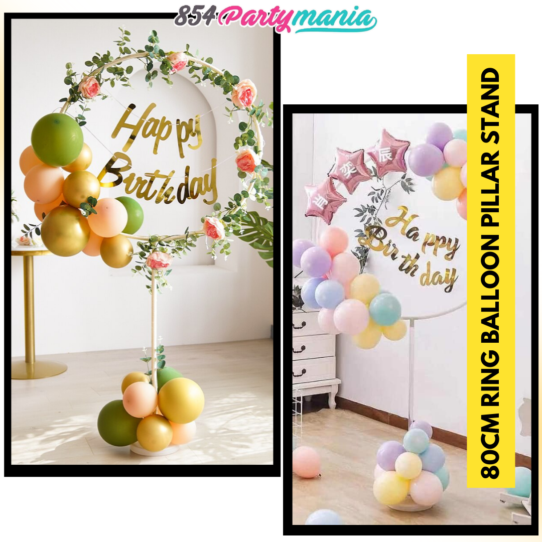 Ring Pillar Stand Balloon Stand 80cm (3pcs min)