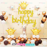 Happy Birthday Cursive Letter Foil (sold by 10's)