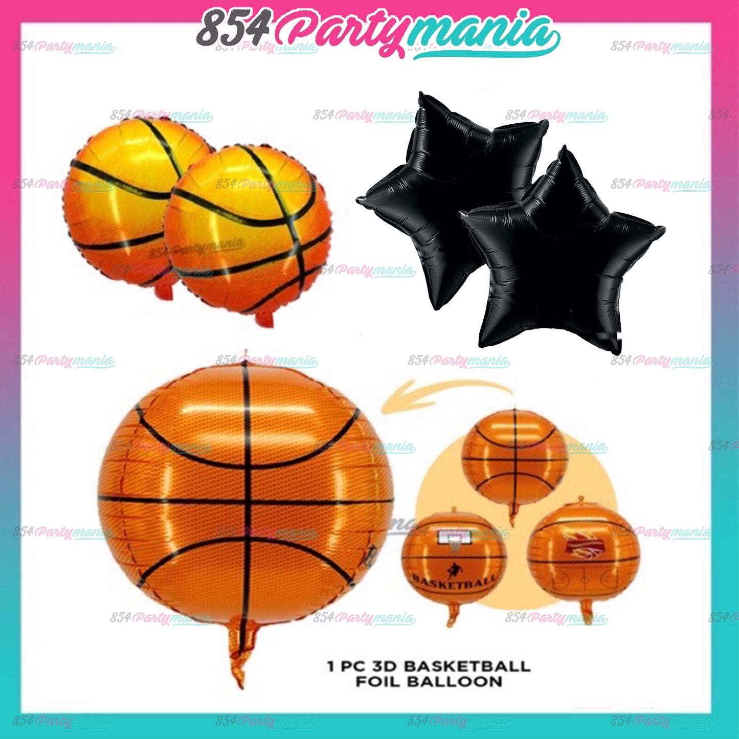 Basketball Party Bundle Set Sports (sold by 10's)