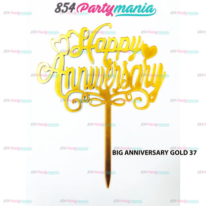 ACRYLIC CAKE TOPPER [PREMIUM QUALITY] (20pcs/pack)