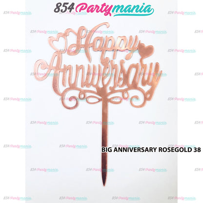 ACRYLIC CAKE TOPPER [PREMIUM QUALITY] (20pcs/pack)