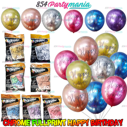 Prolatex Chrome Fullprint Printed Happy Birthday