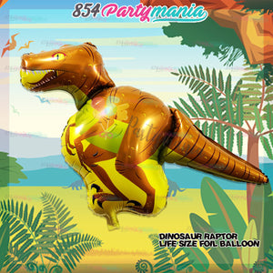 Life Size Dinosaur Shaped Foil Balloon (sold by 10's)