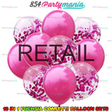 10 IN 1 BALLOON SET WITH CONFETTI (sold by 10's)