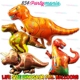 Life Size Dinosaur Shaped Foil Balloon (sold by 10's)