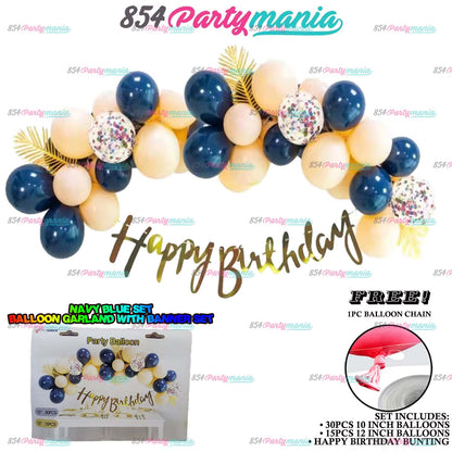 45PCS BALLOON GARLAND WITH BANNER SET