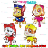 Mini Foil Balloons Paw Patrol (sold by 50's)