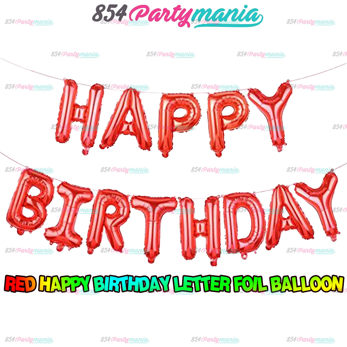 HAPPY BIRTHDAY LETTER FOIL SET (sold by 10's)