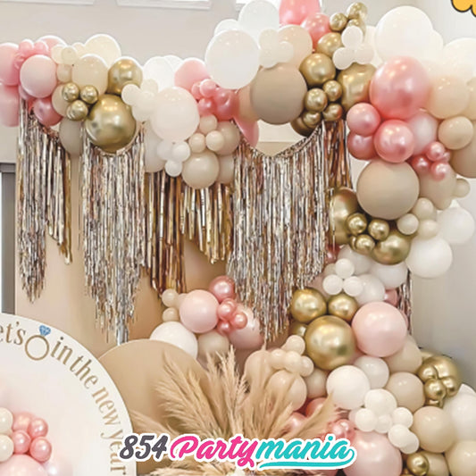 BALLOON GARLAND SETS-RETROCHAMPAGNE-QQL-126