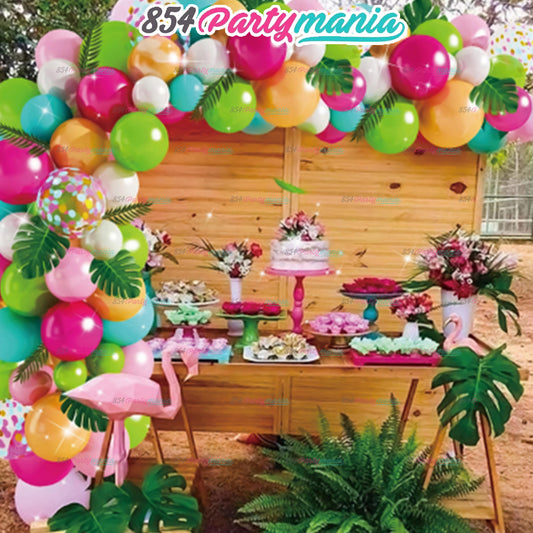 BALLOON GARLAND SETS-TROPICALHAWAIIAN-QQL-78