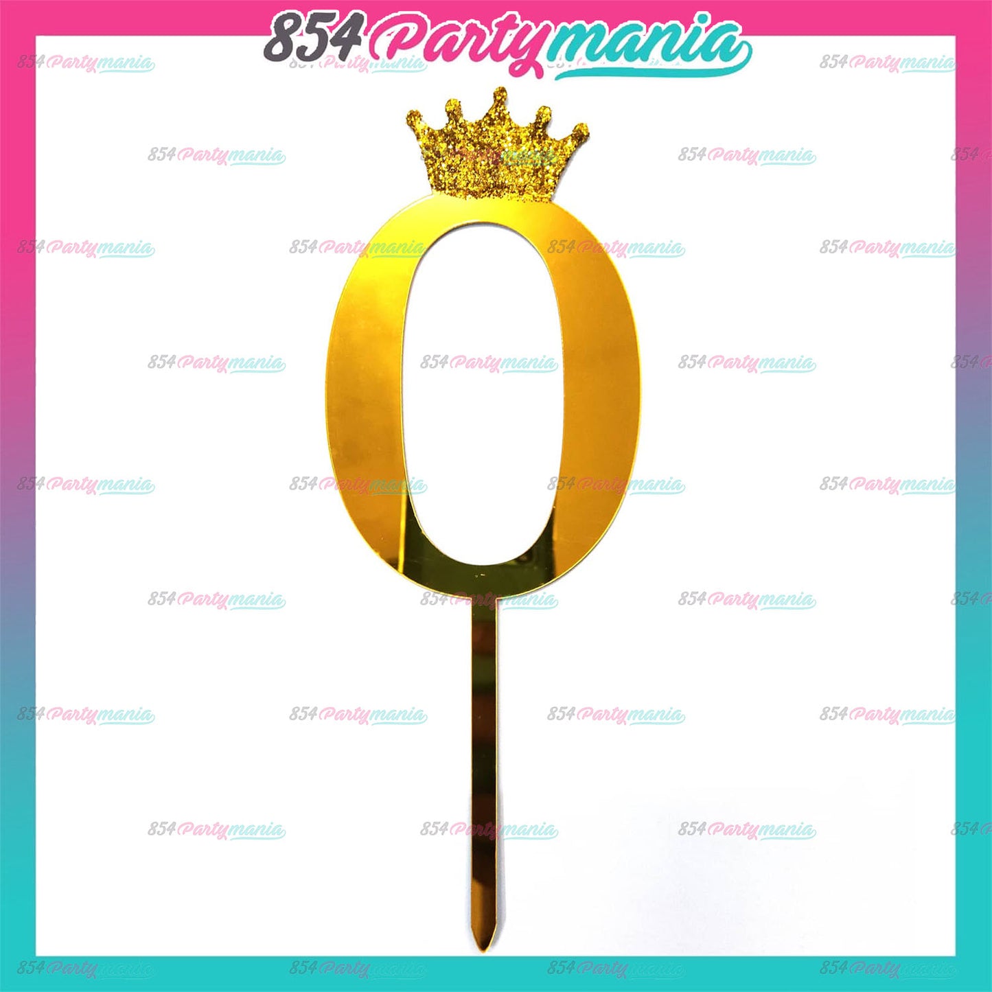 ACRYLIC NUMBER CAKE TOPPER [PREMIUM QUALITY] (20pcs/pack)