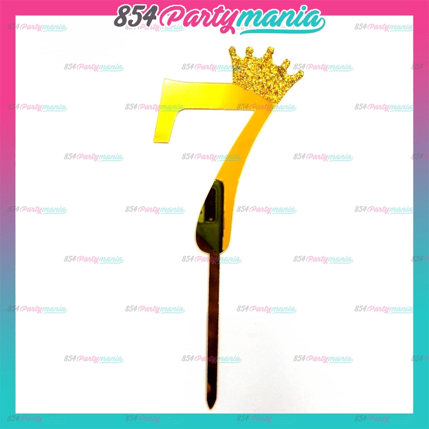 ACRYLIC NUMBER CAKE TOPPER [PREMIUM QUALITY] (20pcs/pack)