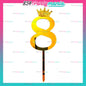 ACRYLIC NUMBER CAKE TOPPER [PREMIUM QUALITY] (20pcs/pack)