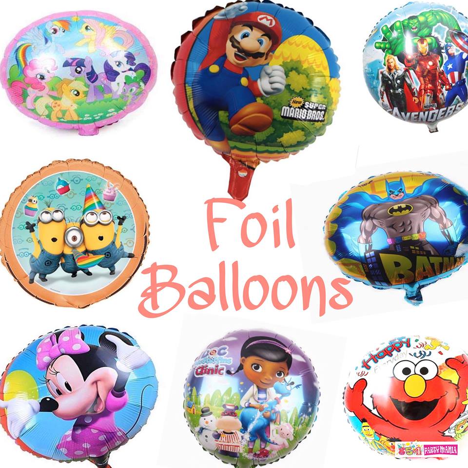 FOIL BALLOON 18" CHARACTERS (sold by 50's)