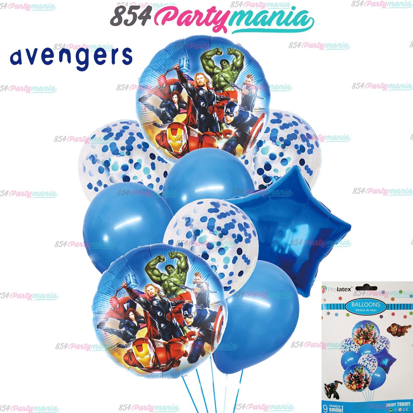 9 IN 1 CHARACTERS BALLOON SET (sold by 10's)