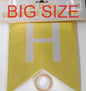 BIG HB BANNER GOLD PRINT [PREMIUM QUALITY] (sold by 12's)