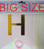 BIG HB BANNER GOLD PRINT [PREMIUM QUALITY] (sold by 12's)