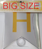 BIG HB BANNER GOLD PRINT [PREMIUM QUALITY] (sold by 12's)