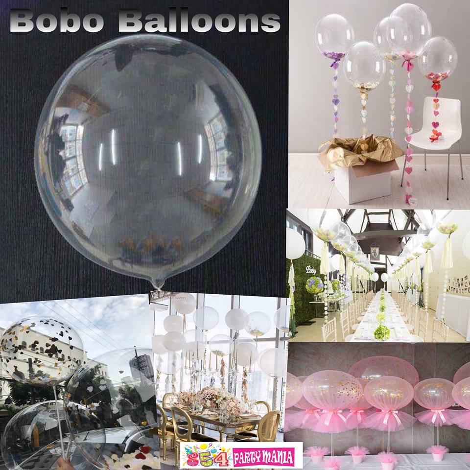 Clear Transparent Bobo Balloons and DIY Stickers