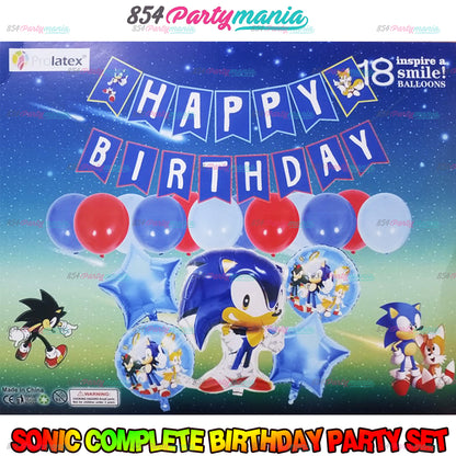 SONIC BIRTHDAY PARTY SET