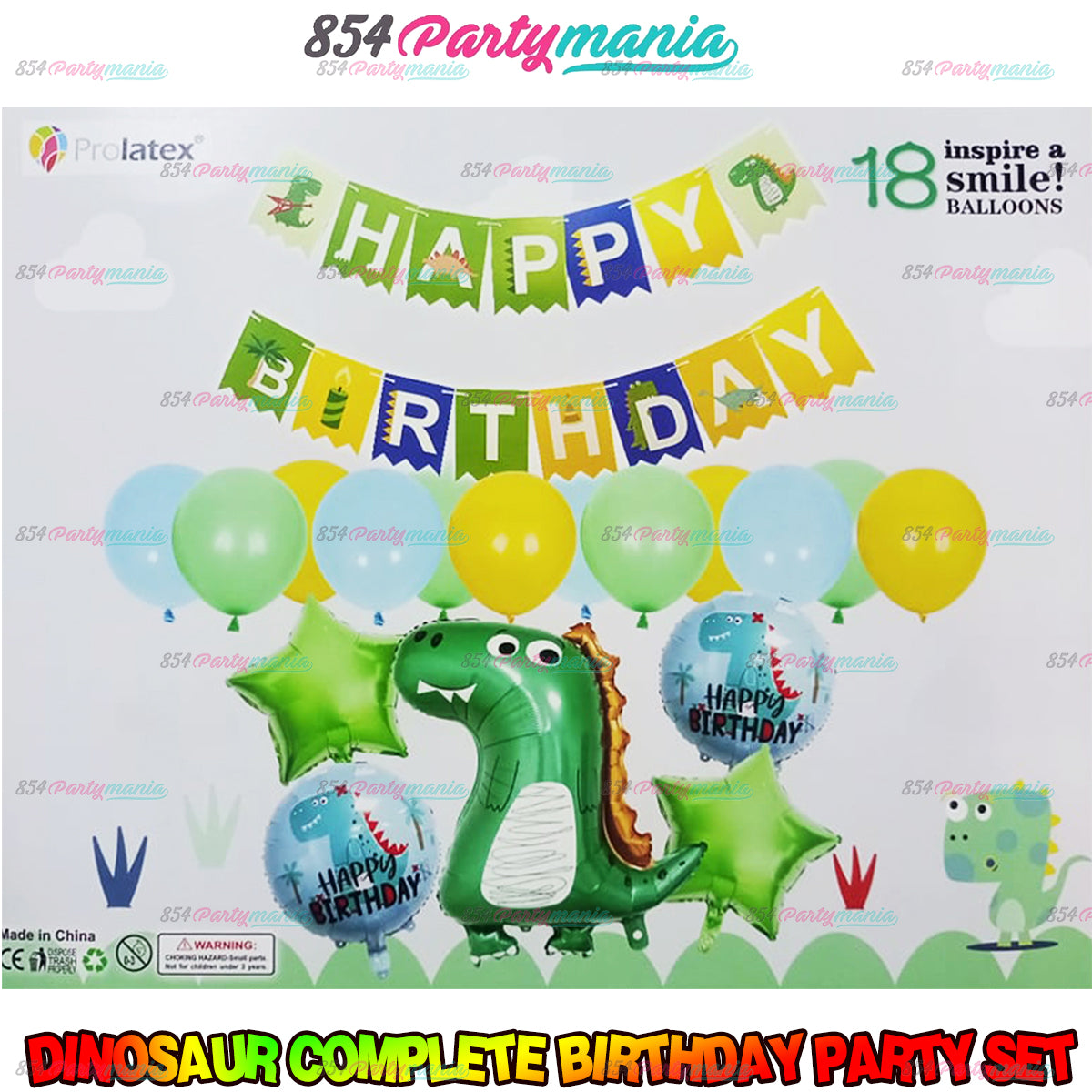 Dinosaur Birthday Party Bundle Set (sold by 10's)