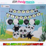 PANDA COMPLETE BIRTHDAY SET (sold by 10's)