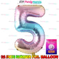 32 inch Big Number Foil GRADIENT (sold by 10's)