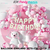 BALLOON GARLAND SET WITH HB LETTER FOIL