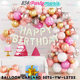 BALLOON GARLAND SET WITH HB LETTER FOIL