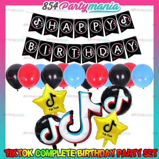 Tiktok Birthday Party Bundle Set (sold by 10's)