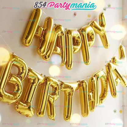 Letter and Number Foil Gold (sold by 10's ) BRAND: PROLATEX BALLOONS