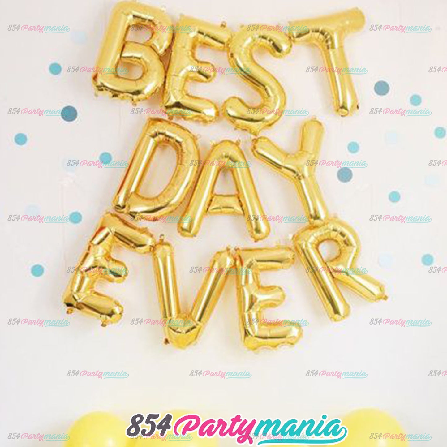 Letter and Number Foil Gold (sold by 10's ) BRAND: PROLATEX BALLOONS