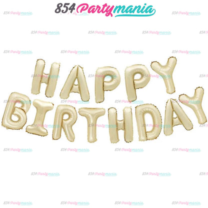 HAPPY BIRTHDAY LETTER FOIL SET (sold by 10's)