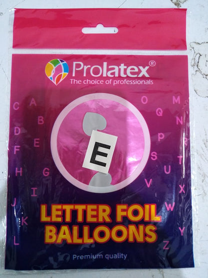 Letter and Number Foil Balloon Pink (sold by 10's) Prolatex Brand